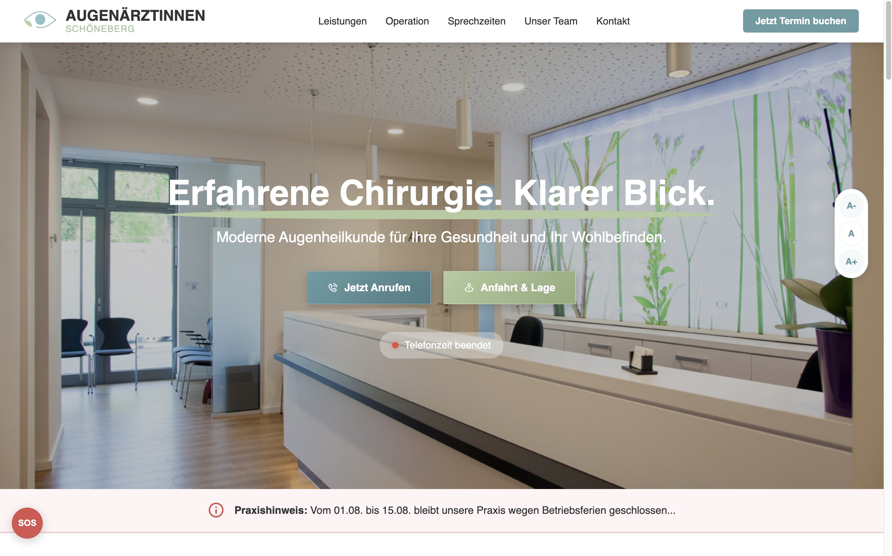Augenärztinnen Schöneberg Hauptansicht